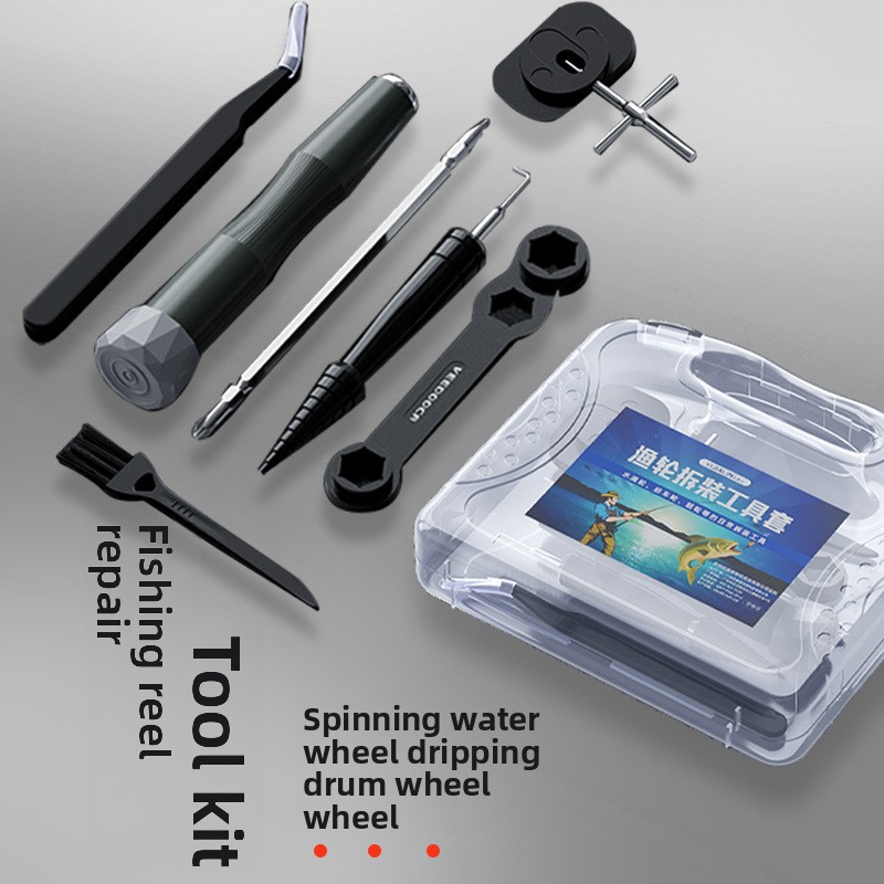 Spincast Reel - Onderhoudssleutelset voor vismolens, demontagegereedschap voor baitcastingmolens,